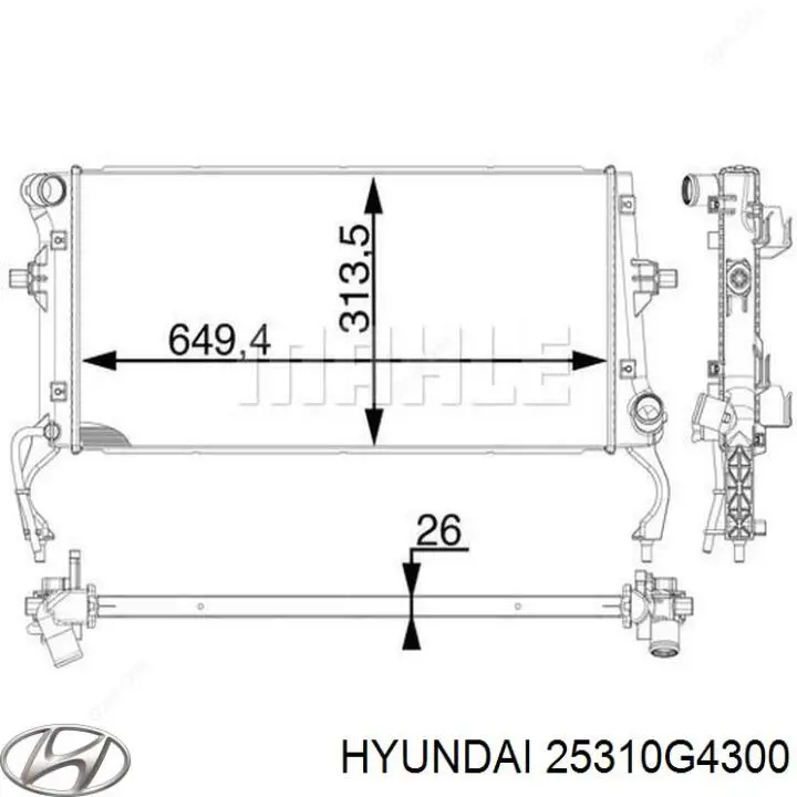Comprar 25310F3300 Hyundai/Kia Radiador de auto