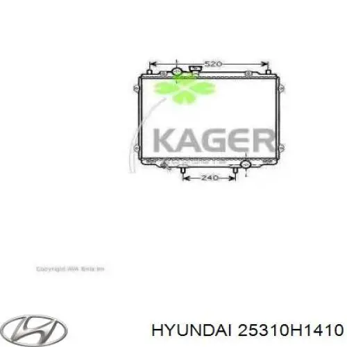 25310H1410 Hyundai/Kia radiador refrigeración del motor