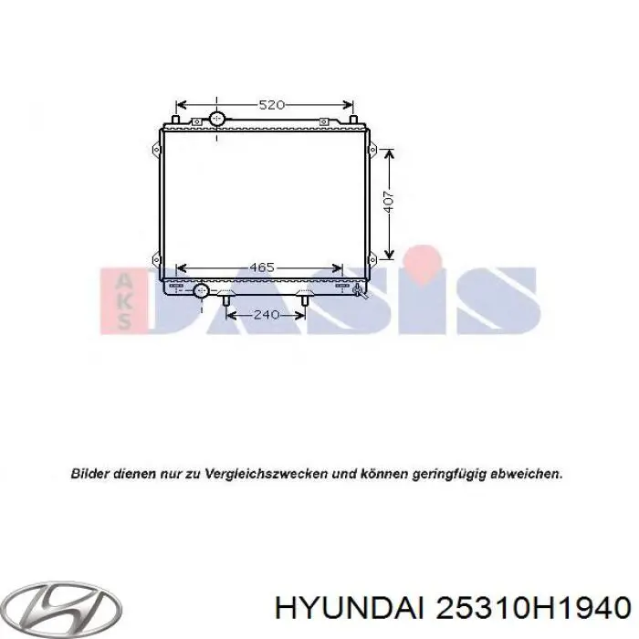 Água radiador Hyundai/Kia 25310H1940 precio, desde 137,94 EUR
