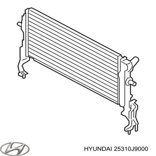 Radiador de água Hyundai KONA OS
