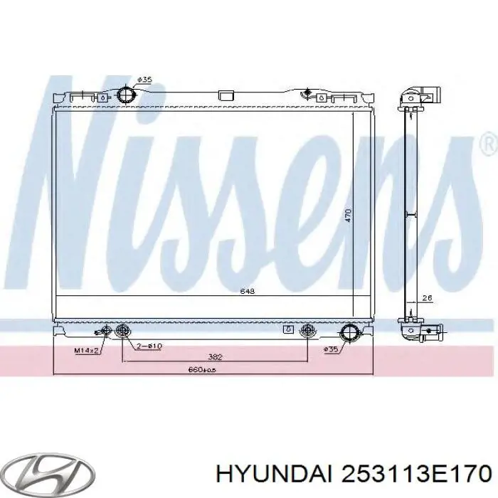 Água radiador Hyundai/Kia 253113E170 precio, desde 119,94 EUR