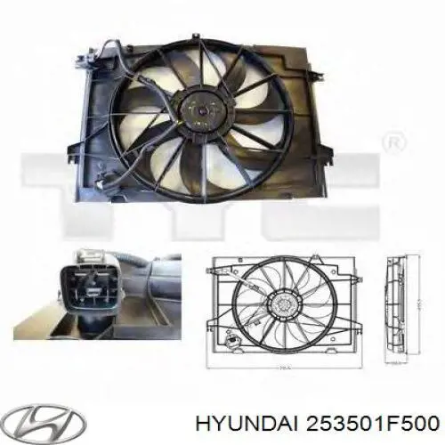 Armazón radiador para Hyundai Tucson (JM)