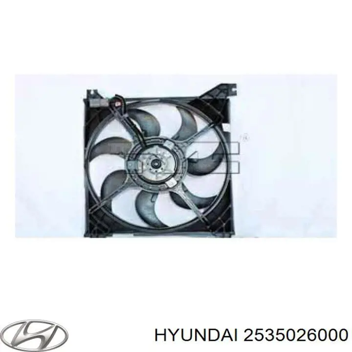 2535026000 Hyundai/Kia bastidor radiador