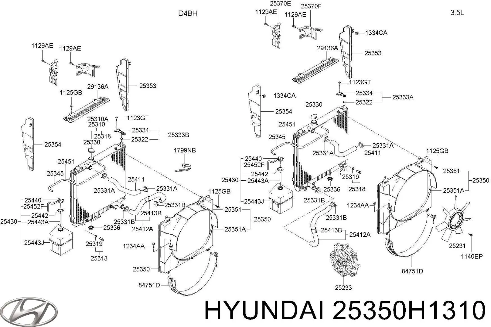 25350H1310 Hyundai/Kia