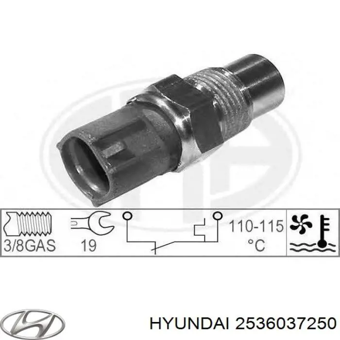 9392034000 Hyundai/Kia sensor, temperatura del refrigerante (encendido el ventilador del radiador)