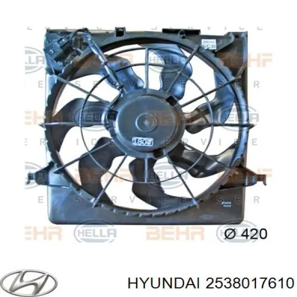 Ventilador, refrigeración motor Hyundai/Kia 2538017610 precio, desde 53,72 EUR