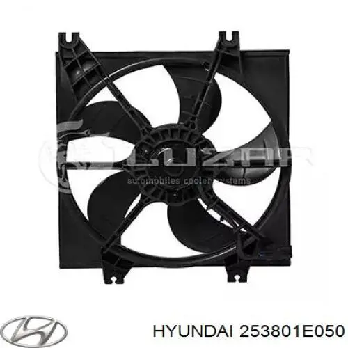 Ventilador (rodete +motor) refrigeración del motor con electromotor completo para Hyundai Accent 