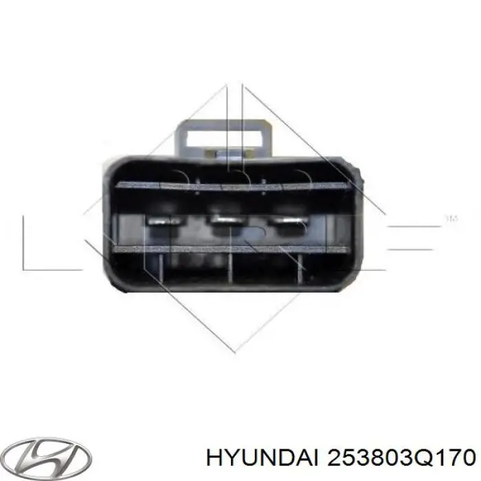 253803Q170 Hyundai/Kia difusor de radiador, ventilador de refrigeración, condensador del aire acondicionado, completo con motor y rodete