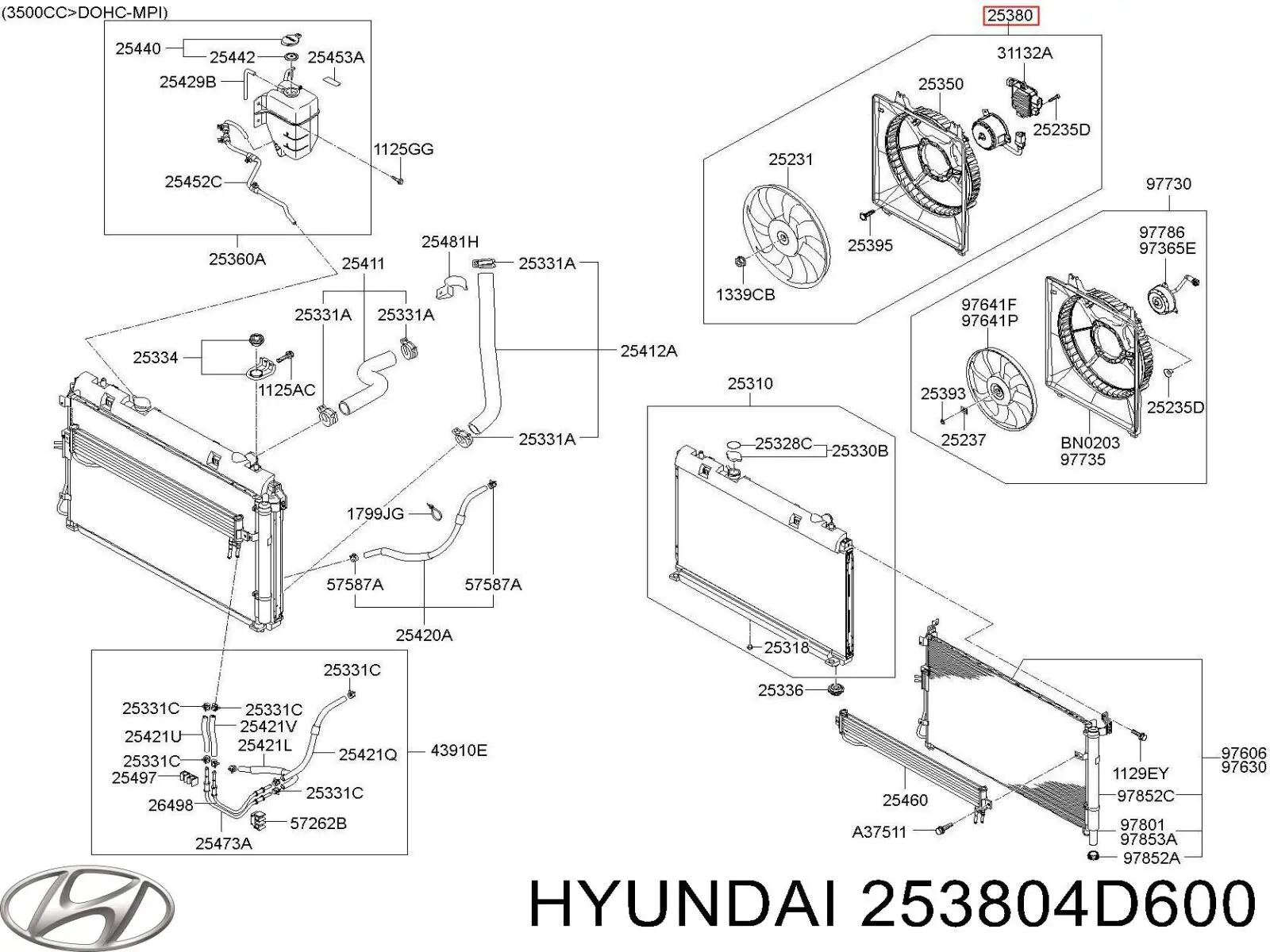 253804D600 Hyundai/Kia