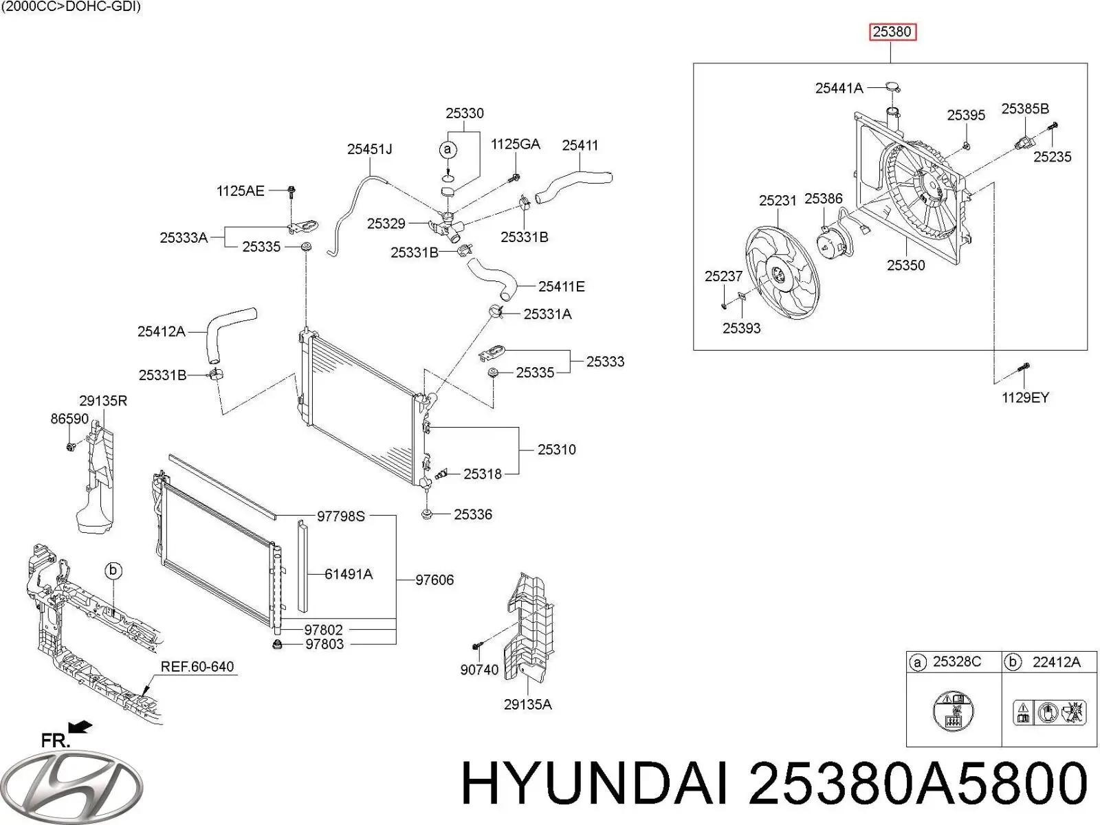 Ventilador de radiador Hyundai/Kia 25380A5800 precio, desde 106,00 EUR