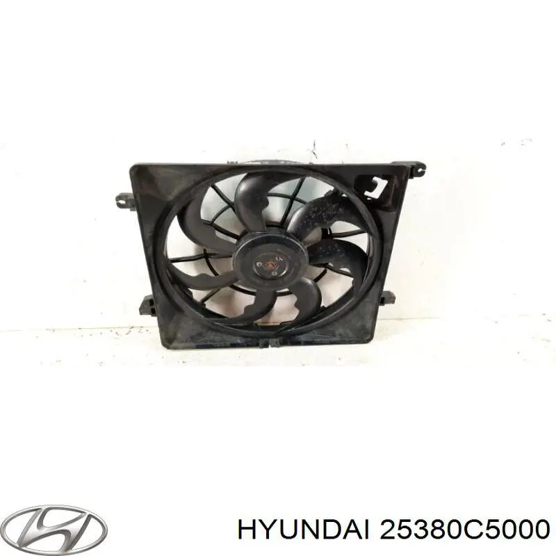 25380C5000 Hyundai/Kia difusor de radiador, aire acondicionado, completo con motor y rodete