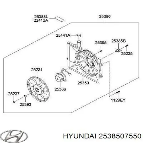 Comprar 253851H000 Hyundai/Kia Regulador de velocidad del ventilador de refrigeración (unidad de control)