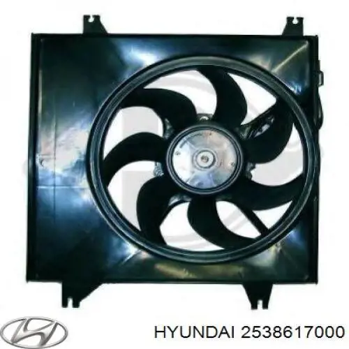 2538617000 Hyundai/Kia bastidor radiador