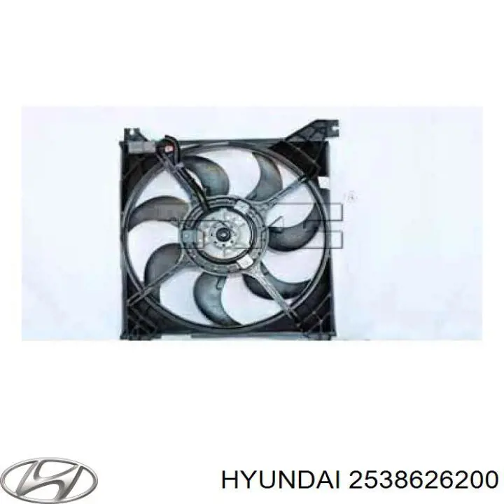Motor ventilador del radiador 2538626200 Hyundai/Kia
