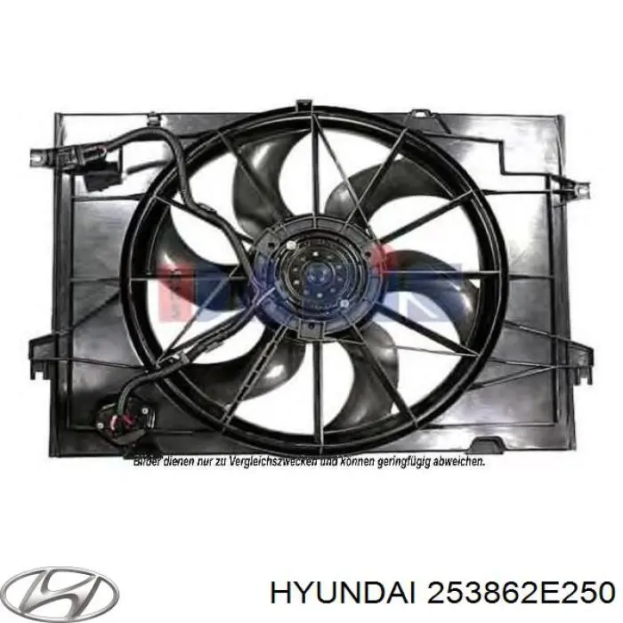 253862E250 Hyundai/Kia ventilador del motor