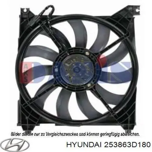 253863D180 Hyundai/Kia motor del ventilador de enfriado