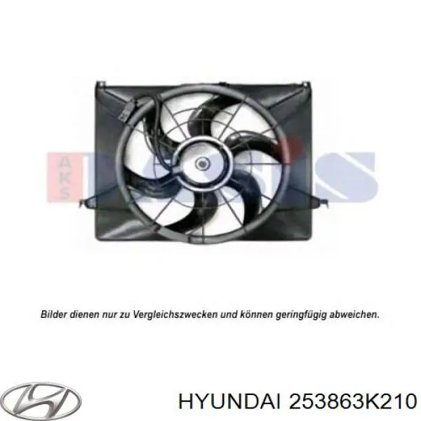 253863K210 Hyundai/Kia motor ventilador del radiador