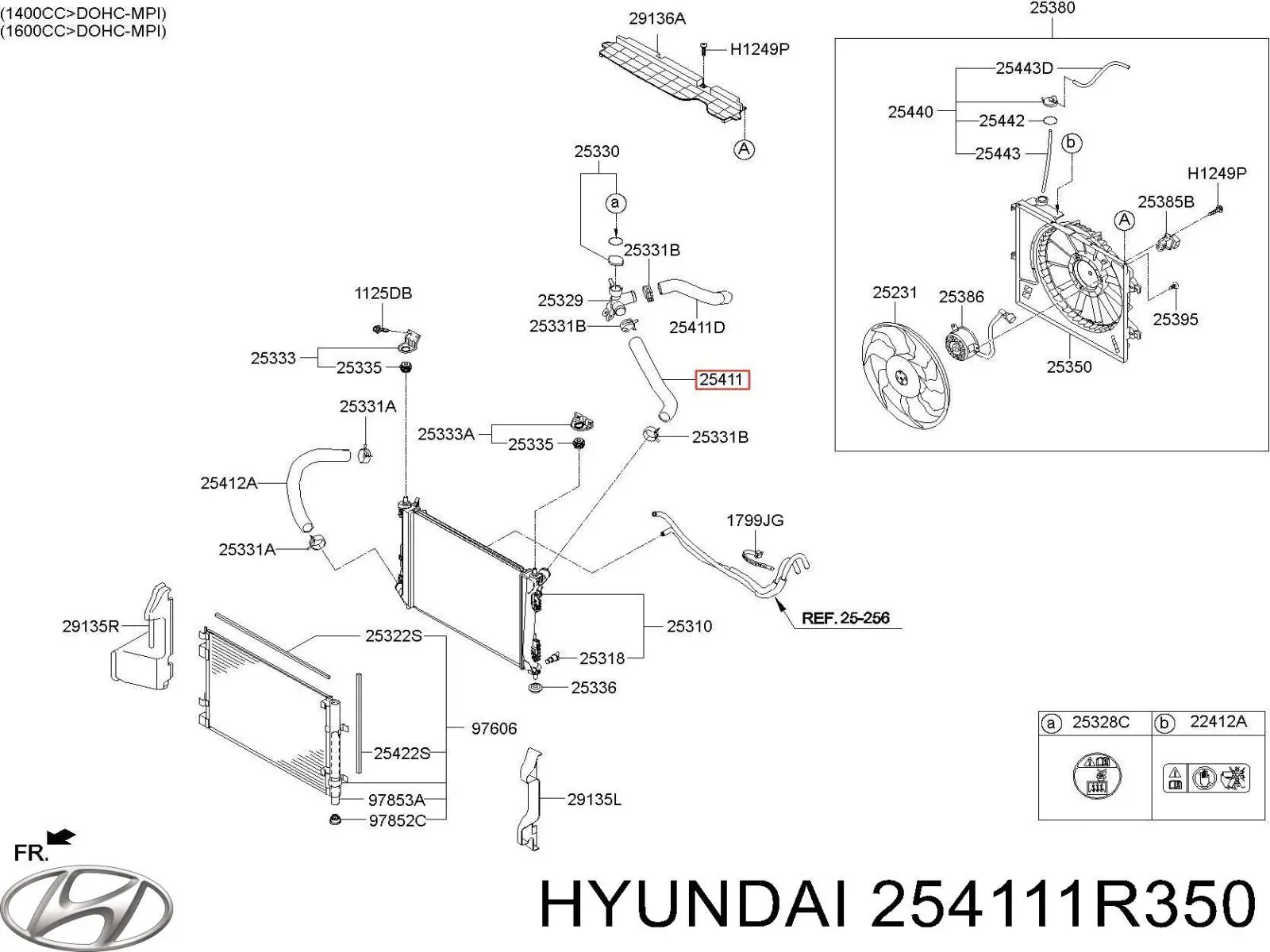 Manguera superior del radiador Hyundai/Kia 254111R350 precio, desde 3,54 EUR