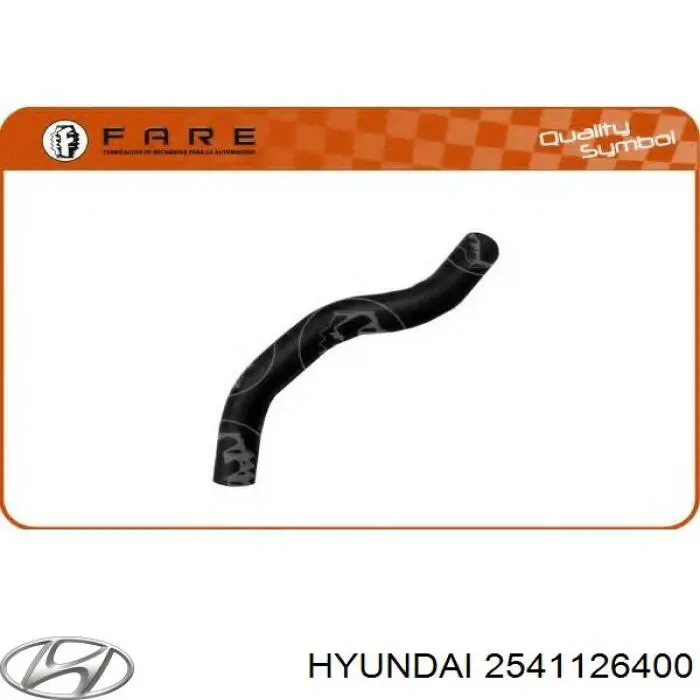 2541126400 Hyundai/Kia tubería de radiador arriba