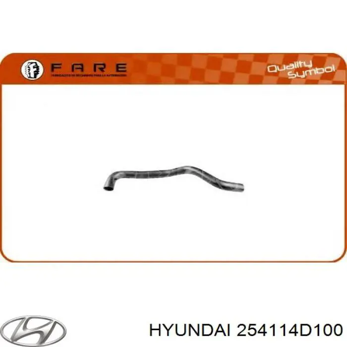 25411-4D100 Hyundai/Kia tubería de radiador arriba