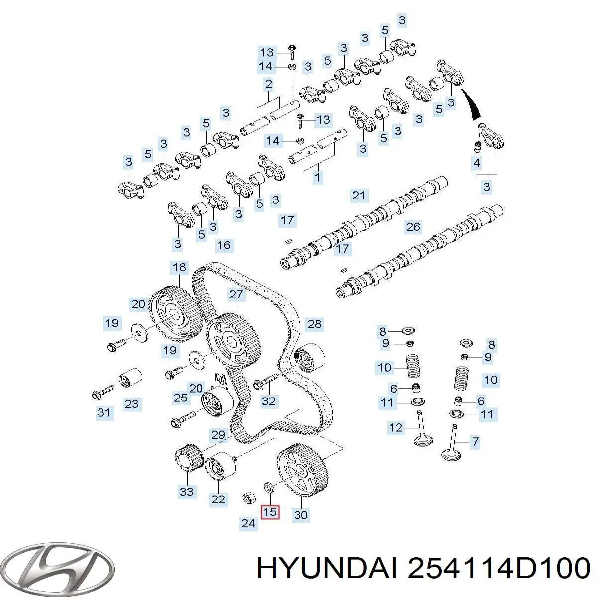 Comprar 254114D100 Hyundai/Kia Manguera superior del radiador