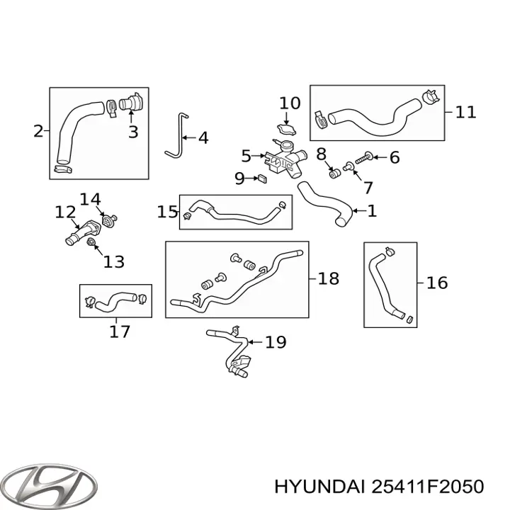 Manguera de radiador arriba KIA Ceed (CD)