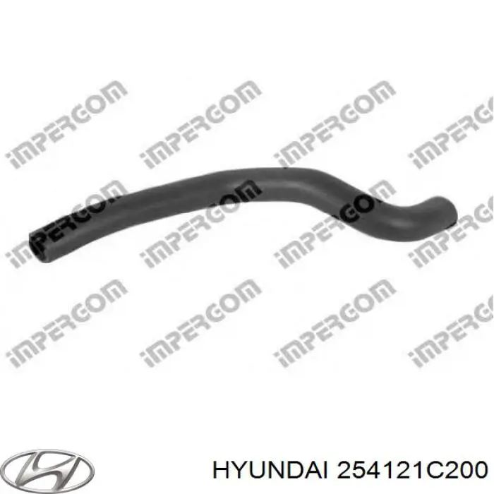 254121C200 Hyundai/Kia manguera refrigerante para radiador inferiora