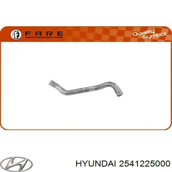 2541225000 Hyundai/Kia manguera refrigerante para radiador inferiora