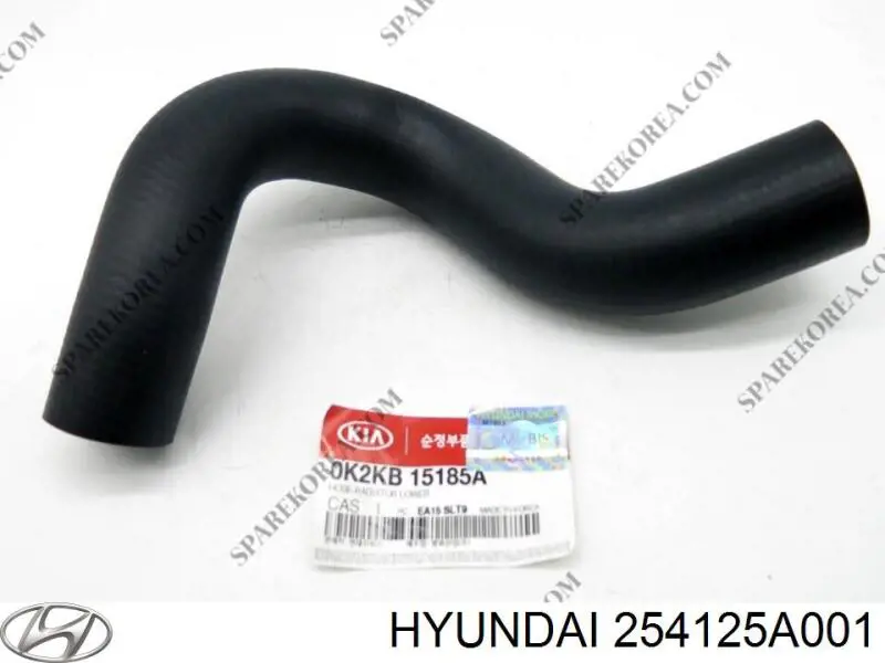 254125A001 Hyundai/Kia tubería de radiador arriba