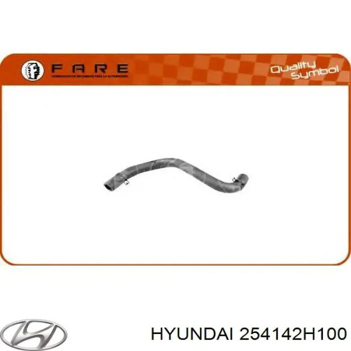 254142H100 Hyundai/Kia tubería de radiador arriba