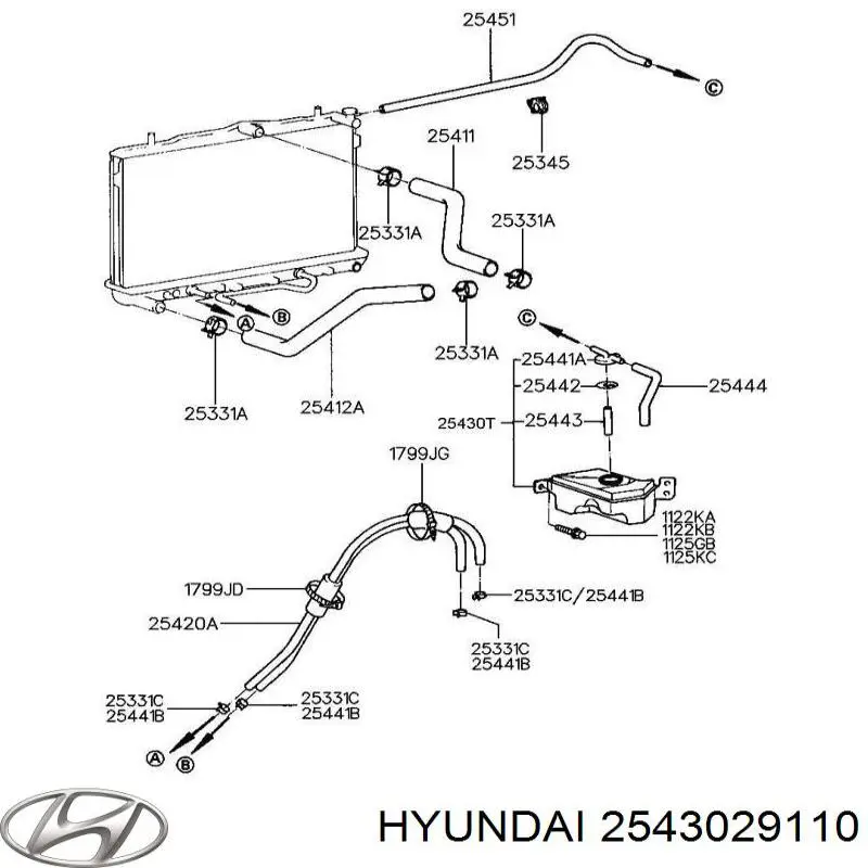 Botella expansion Hyundai/Kia 2543029110 precio, desde 43,56 EUR