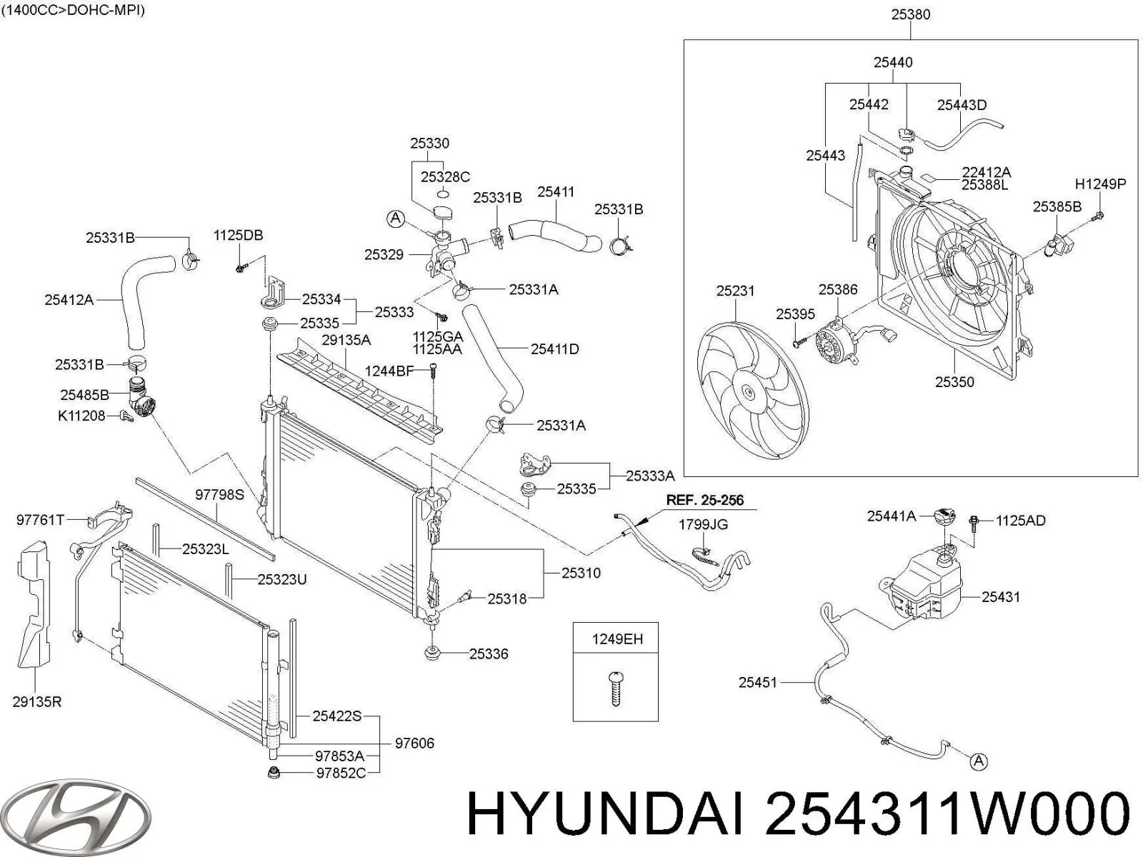 Depósito de expansión para KIA Rio III UB