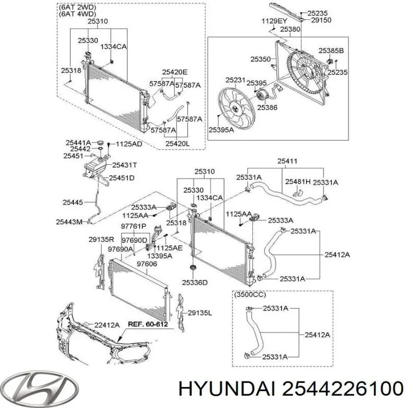 Junta de tapa del depósito de expansión Hyundai/Kia 2544226100 precio, desde  