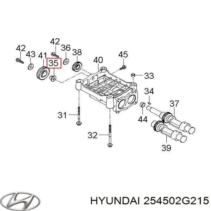 Comprar 254502G215 Hyundai/Kia 
