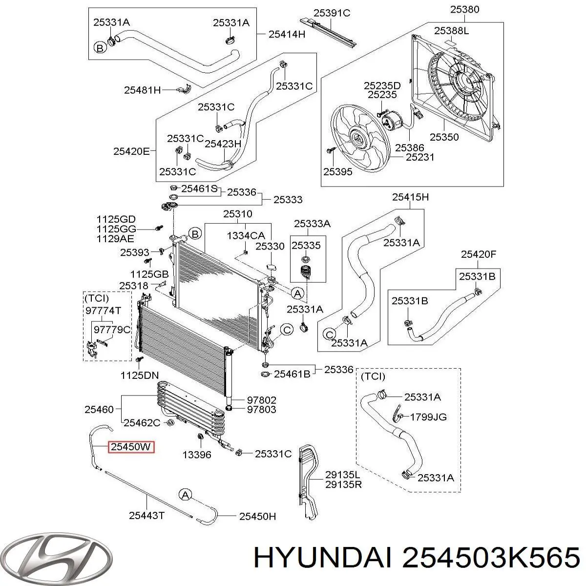 254503K565 Hyundai/Kia