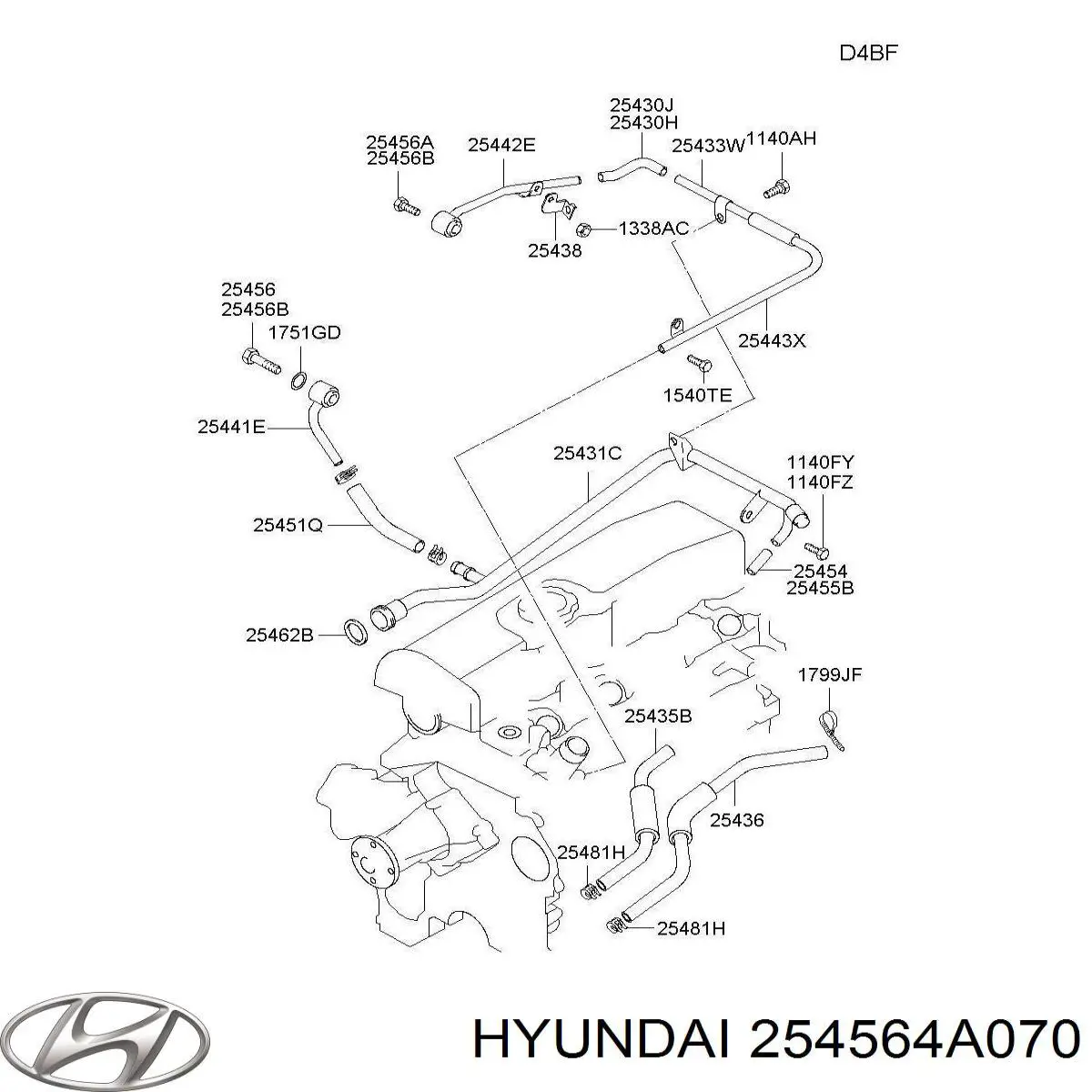 Comprar 254564A000 Hyundai/Kia 