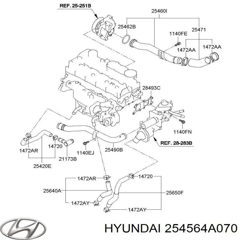  Hyundai/Kia 254564A000 precio, desde  