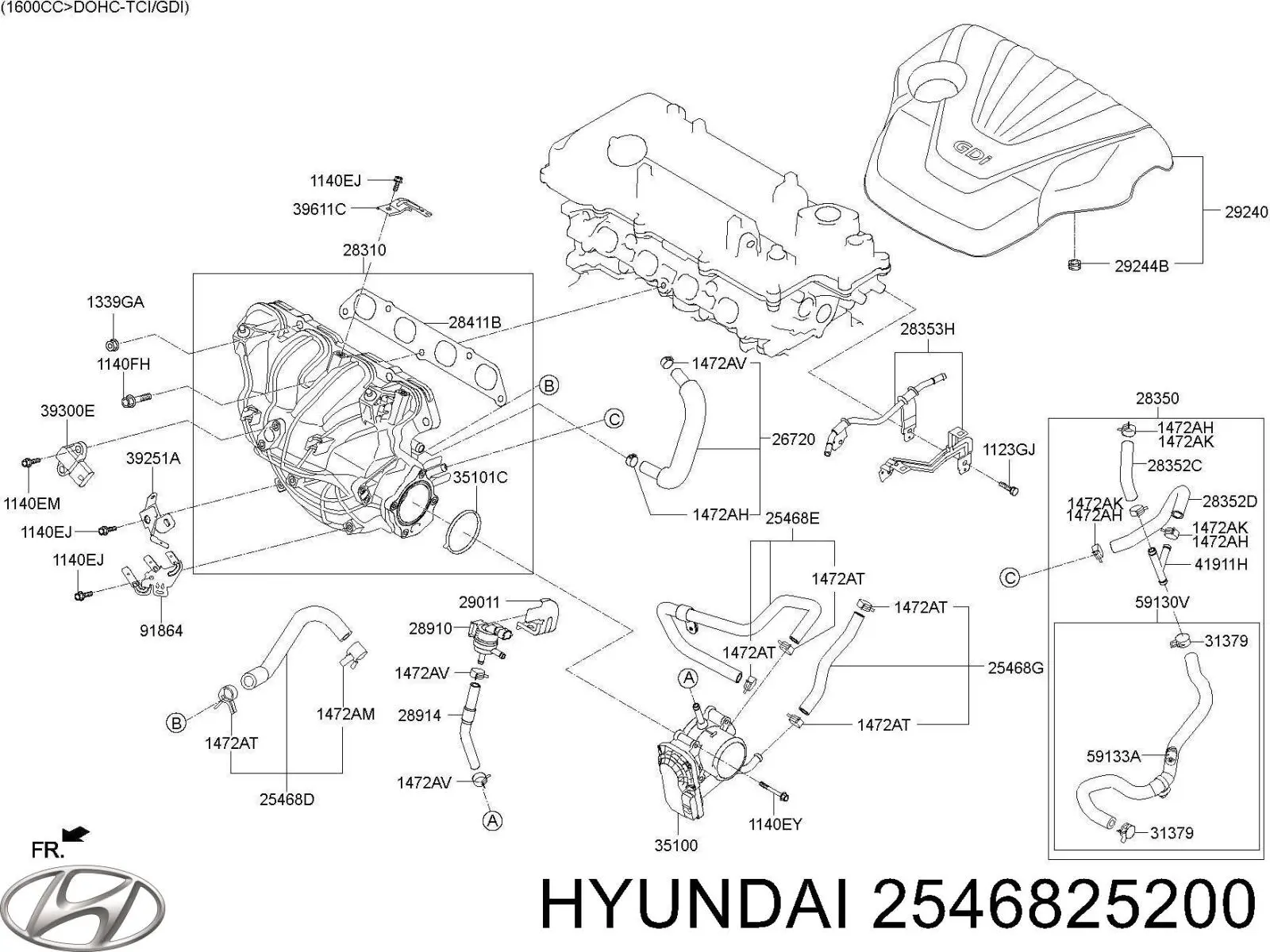 2546825200 Hyundai/Kia