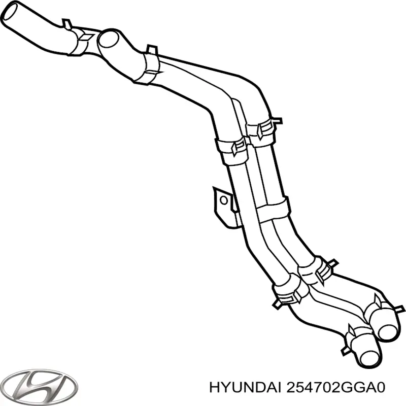 254702GGA0 Hyundai/Kia manguera (conducto del sistema de refrigeración)