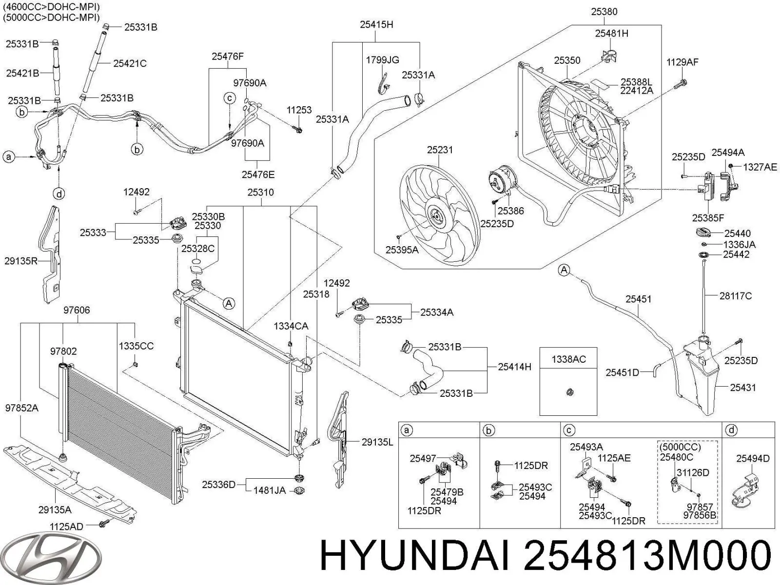 254813M000 Hyundai/Kia