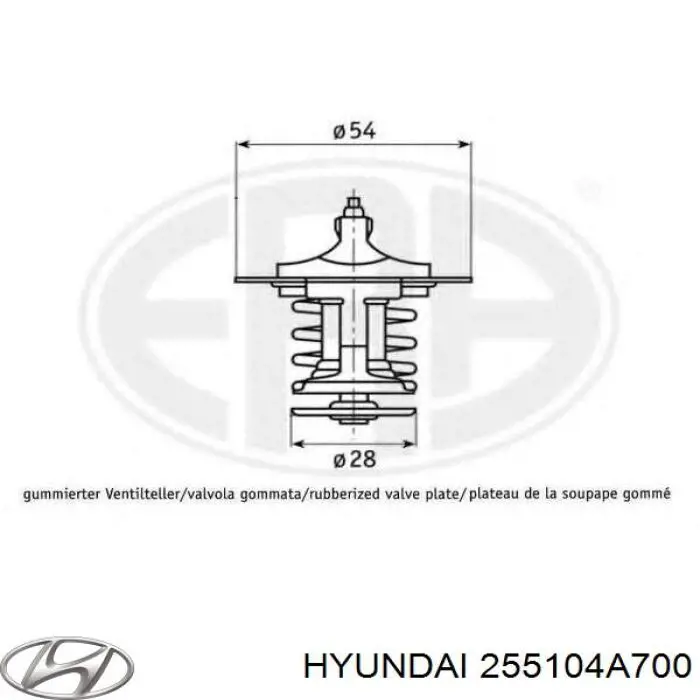 255104A700 Hyundai/Kia termostato