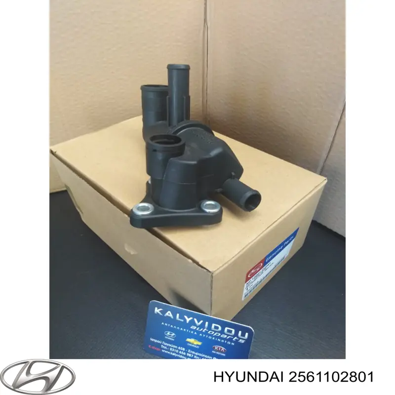 2561102801 Hyundai/Kia brida del sistema de refrigeración (triple)