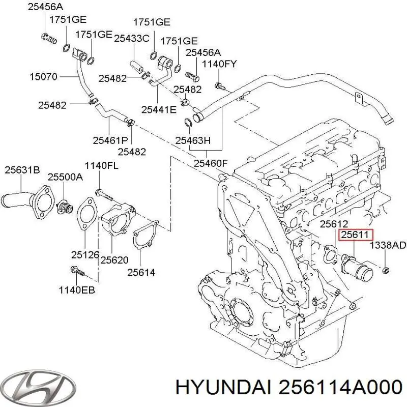Comprar 256114A000 Hyundai/Kia 