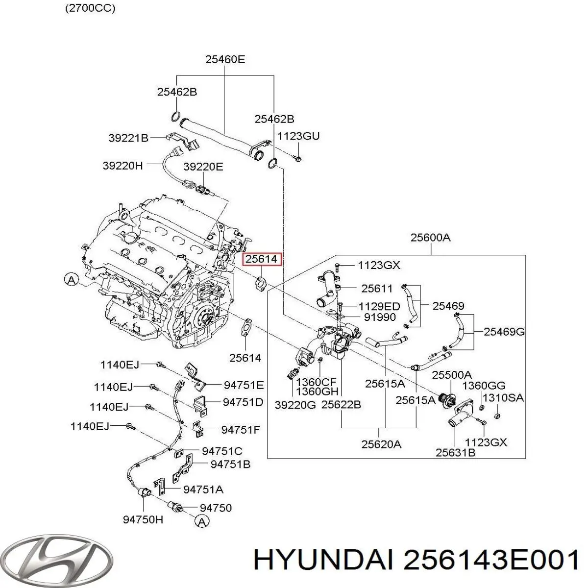 256143E001 Hyundai/Kia