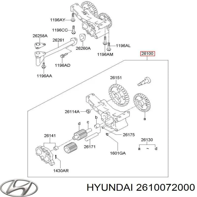 2610072000 Hyundai/Kia