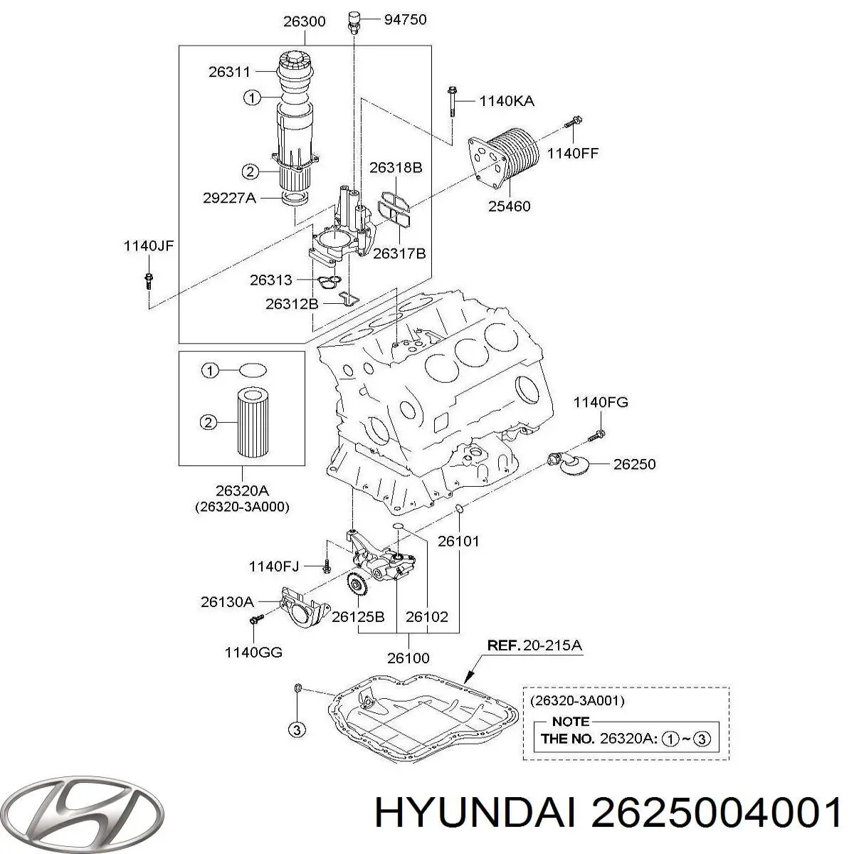 Decantador de aceite para Hyundai I10 (PA)
