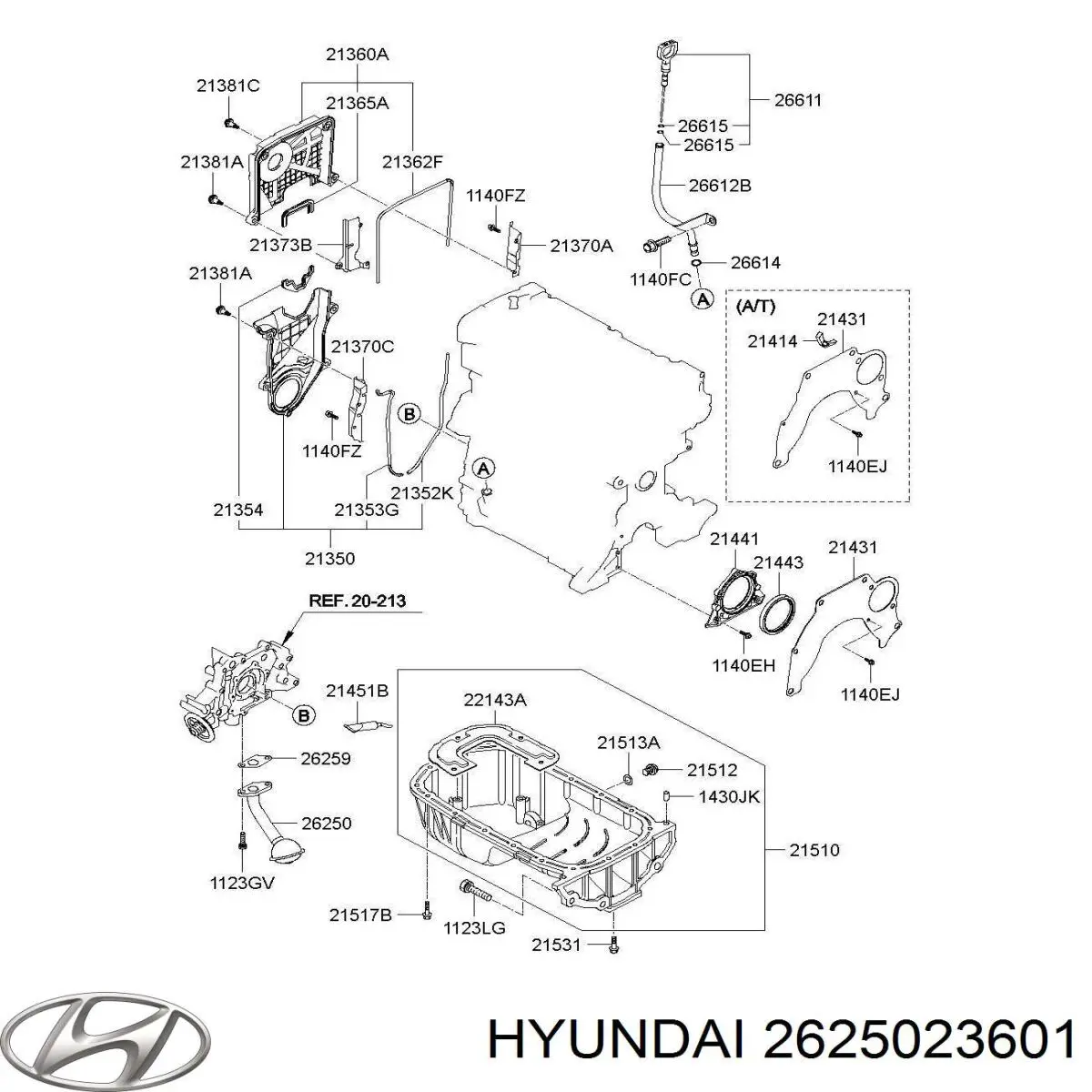 Decantador de aceite Hyundai Coupe (GK)