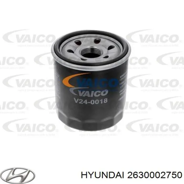 Filtro de aceite 2630002750 Hyundai/Kia