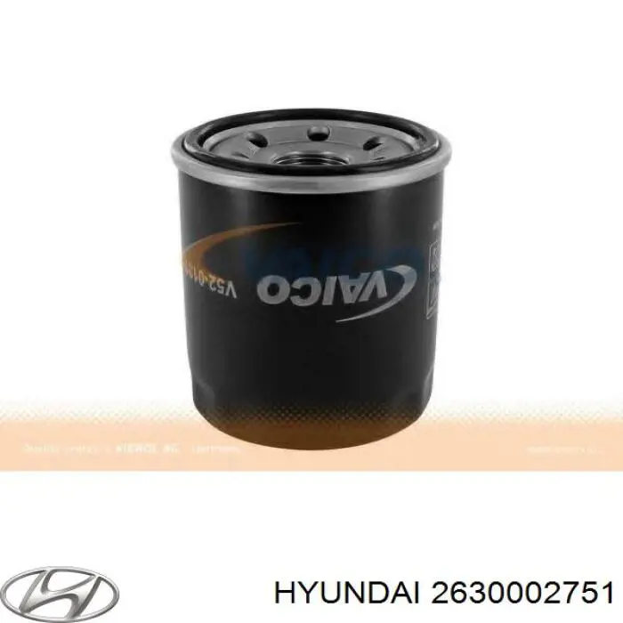 Filtro de aceite 2630002751 Hyundai/Kia