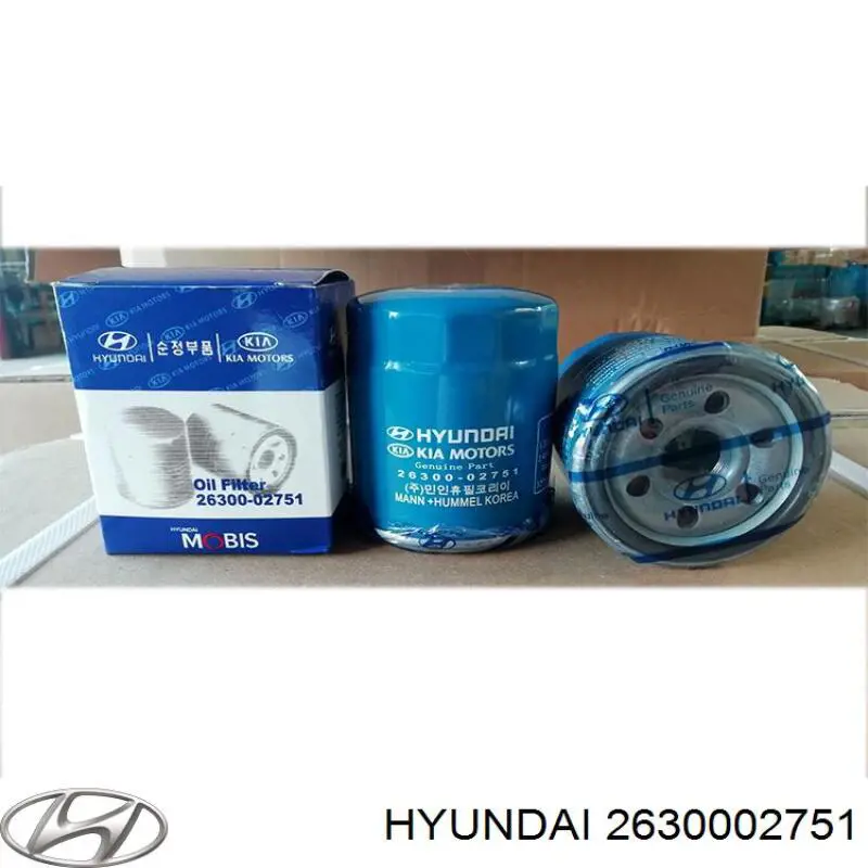 2630002751 Hyundai/Kia filtro de aceite